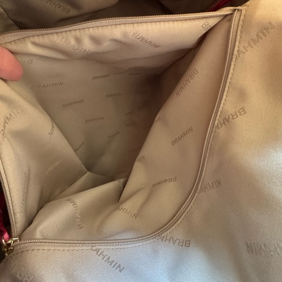 COPY - RARE COLOR!! PINK COSMO BRAHMIN DUXBURY WEEKENDER LUGGAGE TOTE BAG - Picture 5 of 11